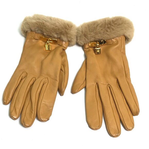 HERMES Beige Love Gloves - Picture 1 of 11
